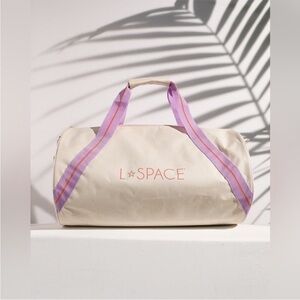 L*SPACE Weekend Duffle Bag with Purple and Cream New